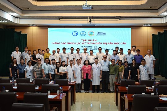 The picture shows the participants and organisers of the training in Dien Bien.