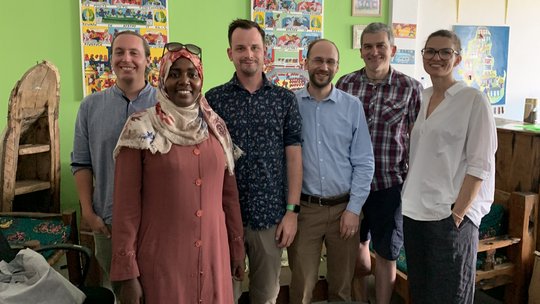 Group picture with researchers from health communication and HIPZ. Group picture of the partners