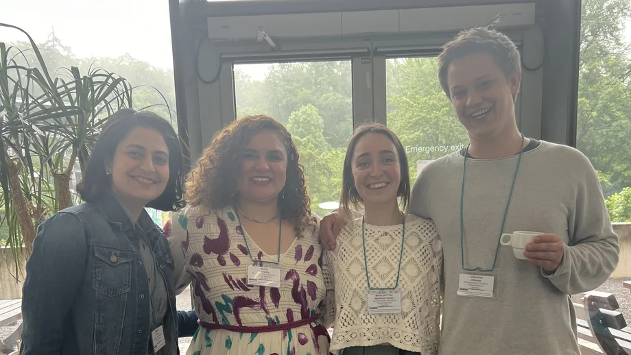 Our Team Group of researchers in a conference