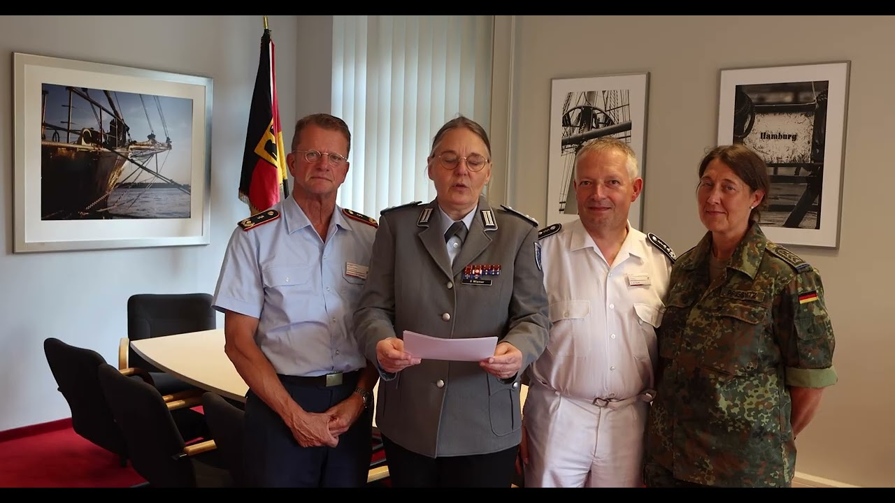 Jubiläumsgrüße von Mitarbeitenden des Bundeswehrkrankenhauses Hamburg zum 125-jährigen Bestehen des BNITM. __row|uid_local|metadata|alternative