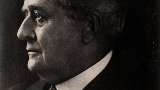 Friedrich Fülleborn 1923 Sideways black-and-white portrait of Friedrich Fülleborn