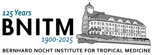 Logo of BNITM Logo Bernhard-Nocht-Institute for Tropical Medicine 125 years